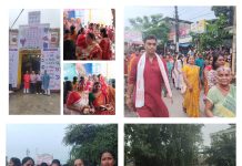 माँ दुर्गा के मूर्ति विश्वनाथ घाट में विसर्जित