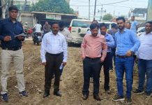 कुम्भ मेला के दृष्टिगत निर्माण कार्य तथा साफ-सफाई का किया निरीक्षण