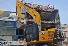 लखनऊ अग्निकांड के बाद बड़ी कार्रवाई: मौत वाली बिल्डिंग पर LDA का बुलडोजर, इलाका सील