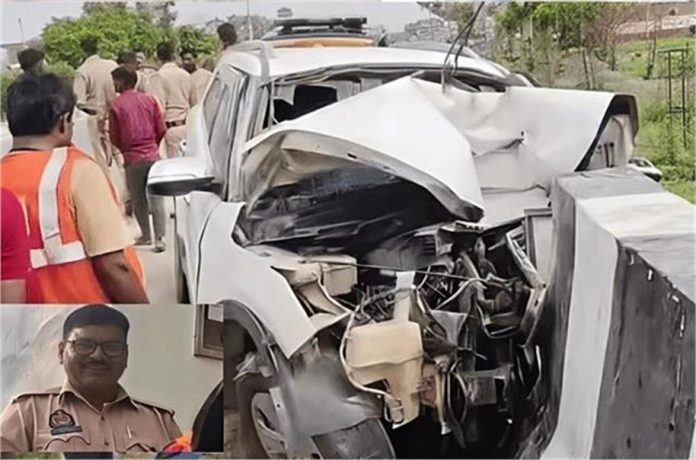 UP में दर्दनाक सड़क हादसा, 100 की स्पीड से पुलिया से टकराई कार, सिपाही समेत 3 की मौत, 2 की हालत नाजुक; क्रेटा के उड़े परखच्चे
