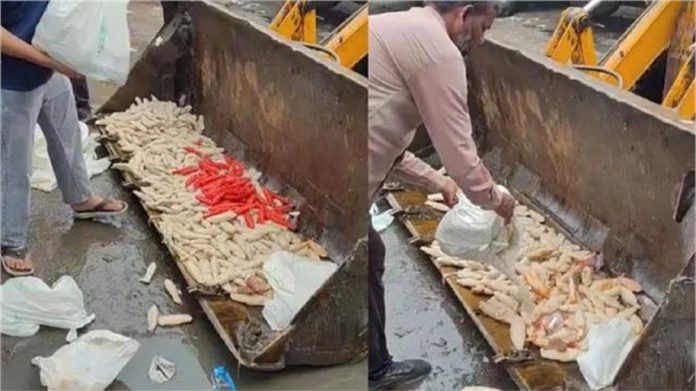 सोया चाप खाने वाले सावधान: गाजियाबाद की फैक्ट्री में गंदगी के बीच हो रहा था उत्पादन