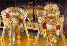 TTD मंदिर में 40 लाख का भव्य दान: भक्तों ने सोने की परत चढ़े हाथी और शेर के वाहन दान किए
