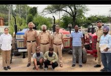 पंजाब :ट्रैक्टर चोरी करने वाले 3 आरोपी चढ़े पुलिस के हत्थे