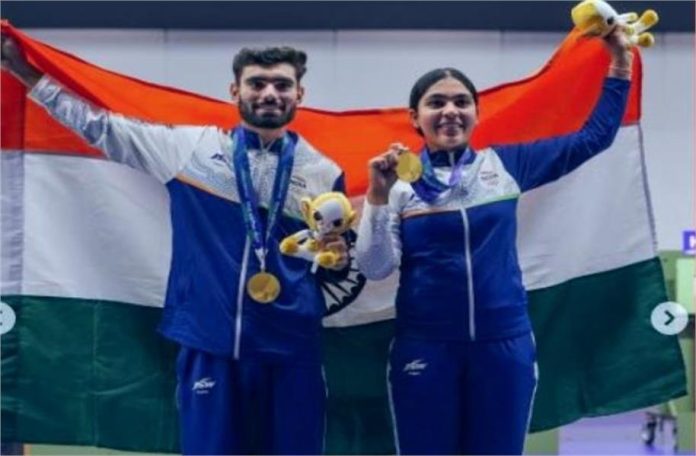 एशियन गेम्स 2026 में हरियाणवियों का जलवा, कमलजीत-सुरुचि की जोड़ी ने जीता Gold Medal, मुख्यमंत्री सैनी ने दी बधाई