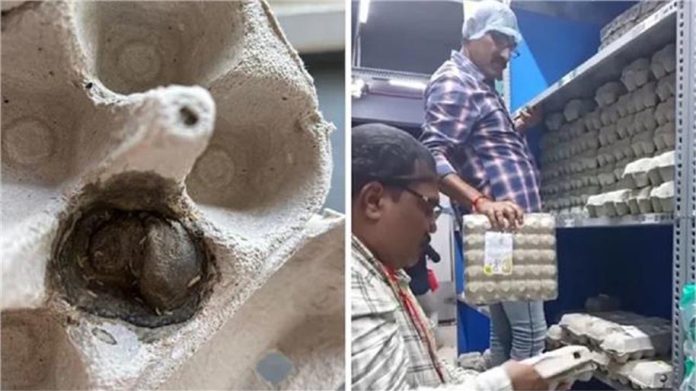 ब्लिंकिट आउटलेट पर छापा: अंडों में मिले कीड़े, स्वास्थ्य विभाग की सख्त कार्रवाई
